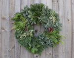 Traditional Christmas Wreath- No bow